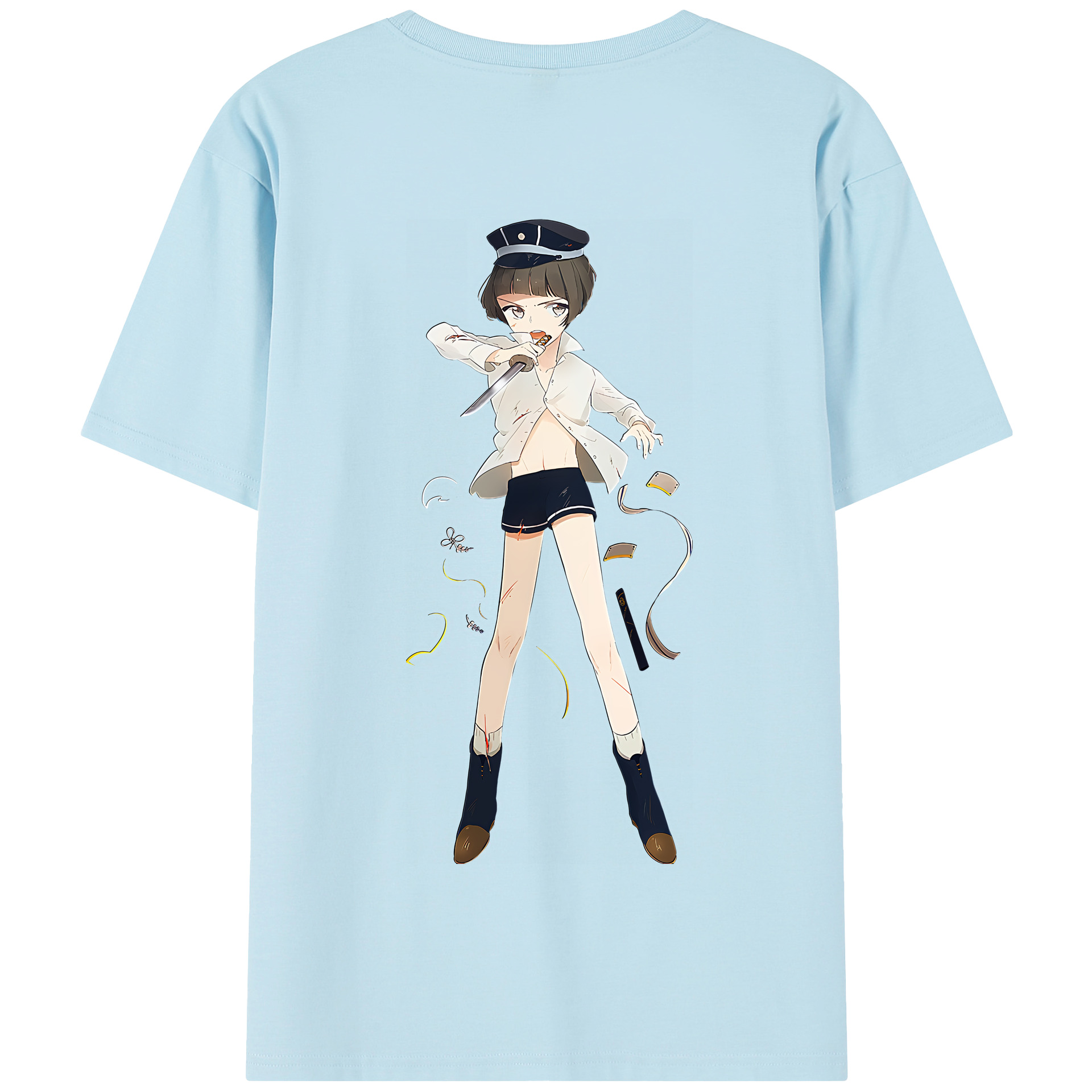 （画像用） 刀剣乱舞 Touken Ranbu 綿100％半袖Tシャツ（背面プリント）